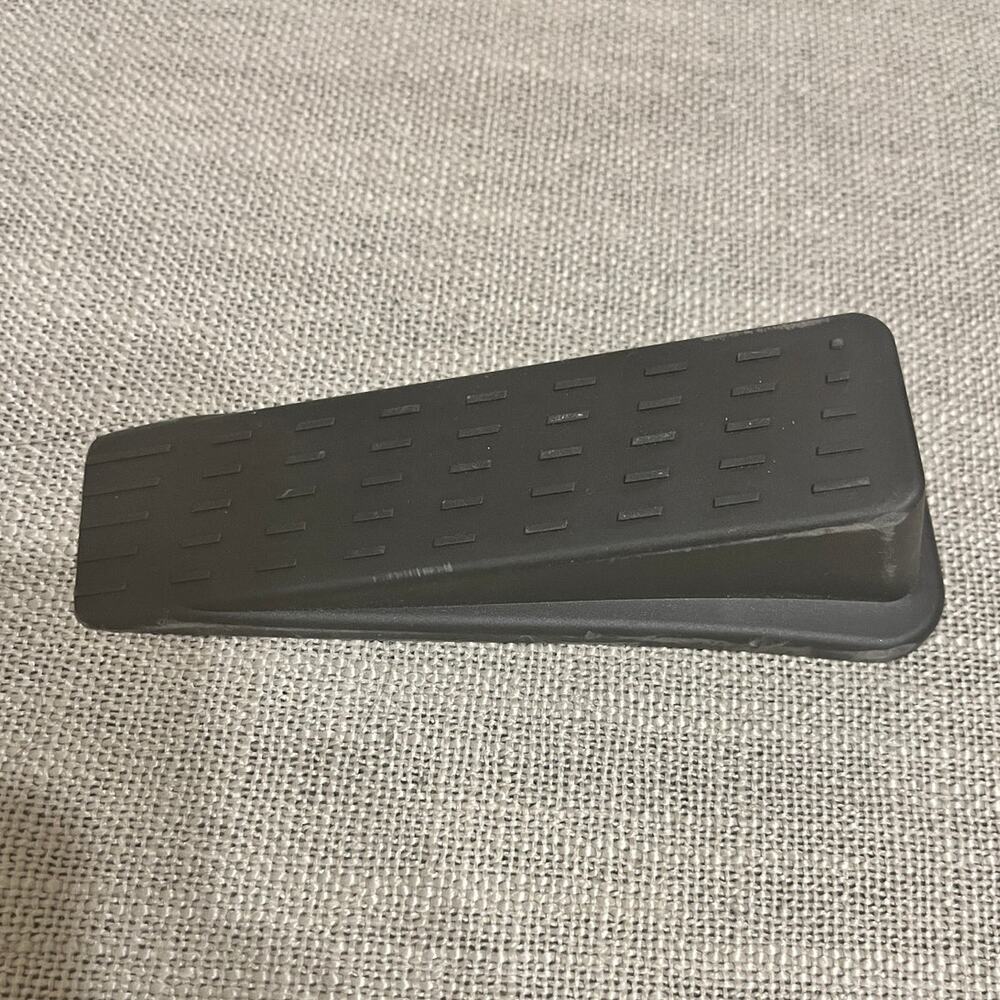 Brown Vinyl Wedge Doorstop